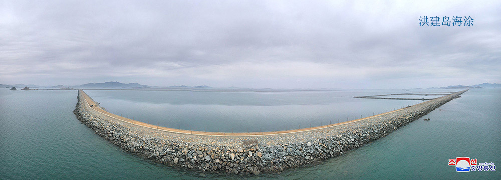 在西海地区建起的海涂