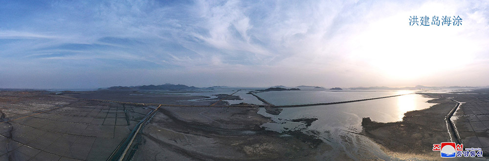在西海地区建起的海涂
