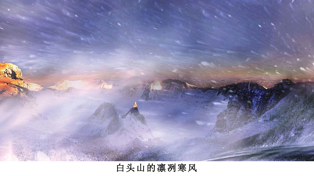 凝聚着朝鲜民族的精神和气魄的祖宗山白头山