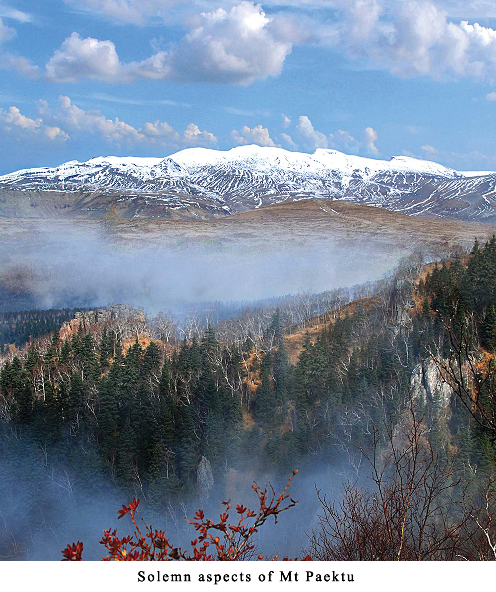Mt Paektu, the ancestral mountain permeated with the soul of the Korean nation