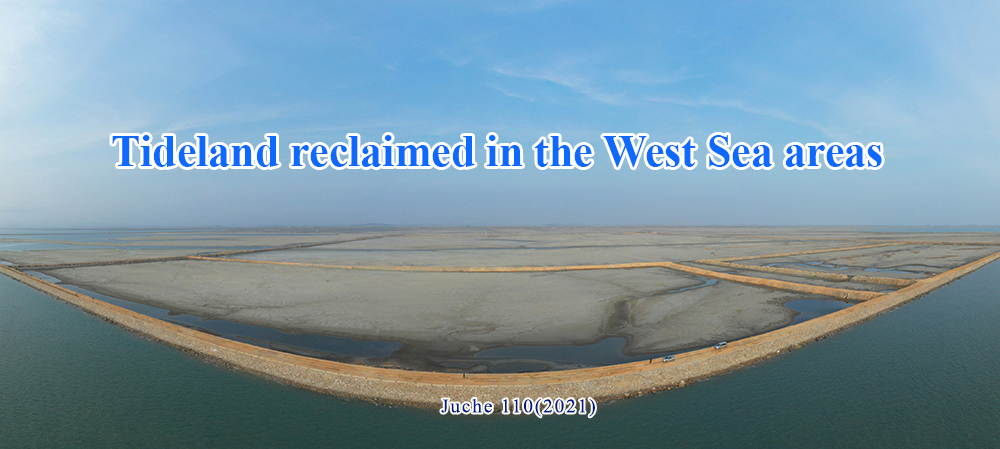 Tideland reclaimed in the West Sea areas