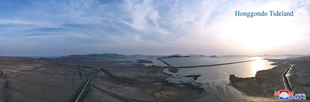 Tideland reclaimed in the West Sea areas