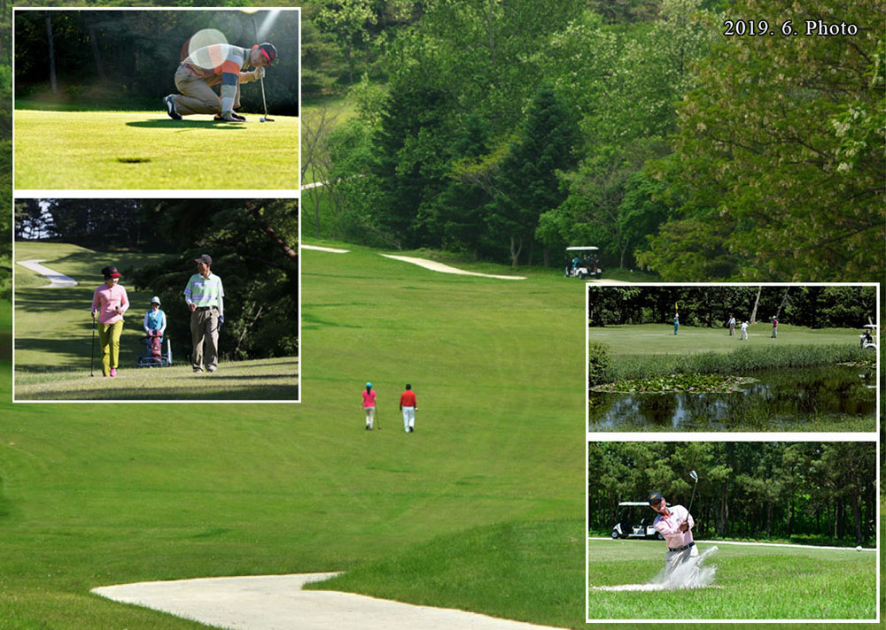Le terrain de golf de Pyongyang