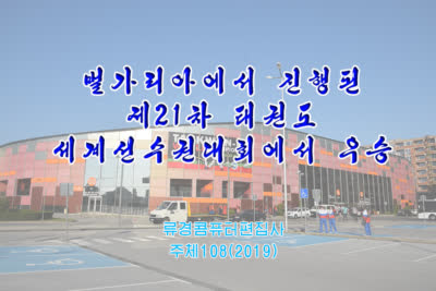 벌가리아에서 진행된 제21차 태권도세계선수권대회에서 우승