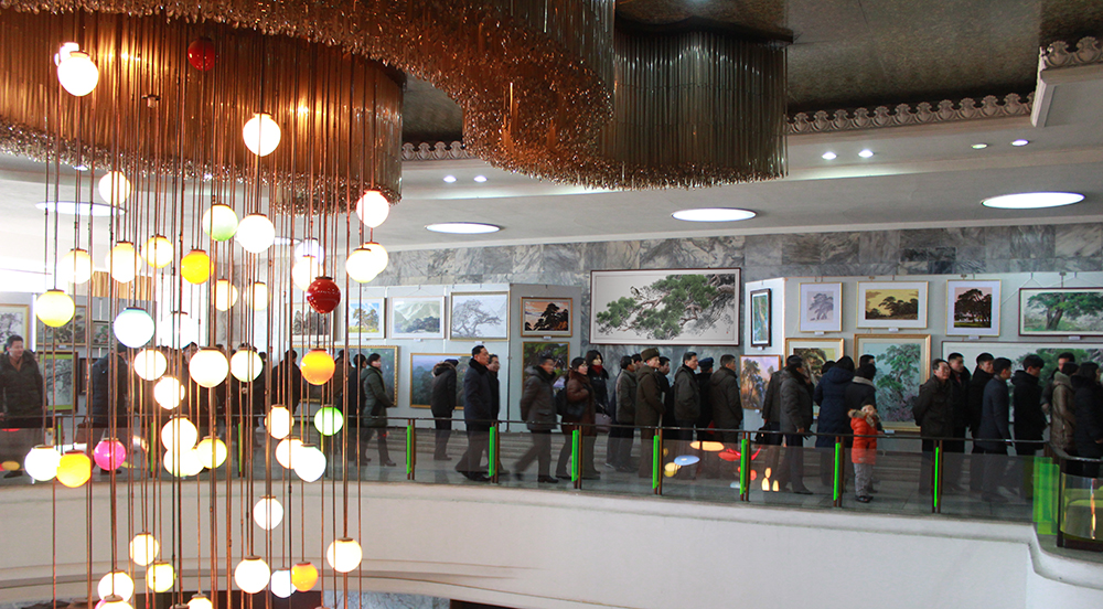 庆祝光明星节美术作品展览会“朝鲜的国树——松树”