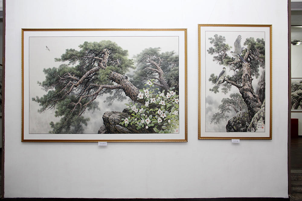 庆祝光明星节美术作品展览会“朝鲜的国树——松树”