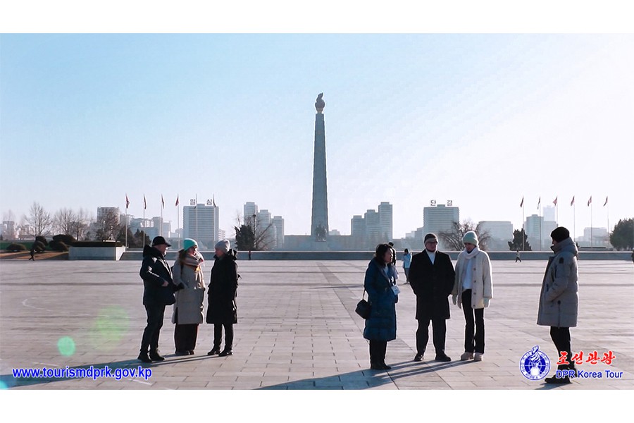 2025年の新春を迎えてロシア第一次観光団が平壌と各地を見学
