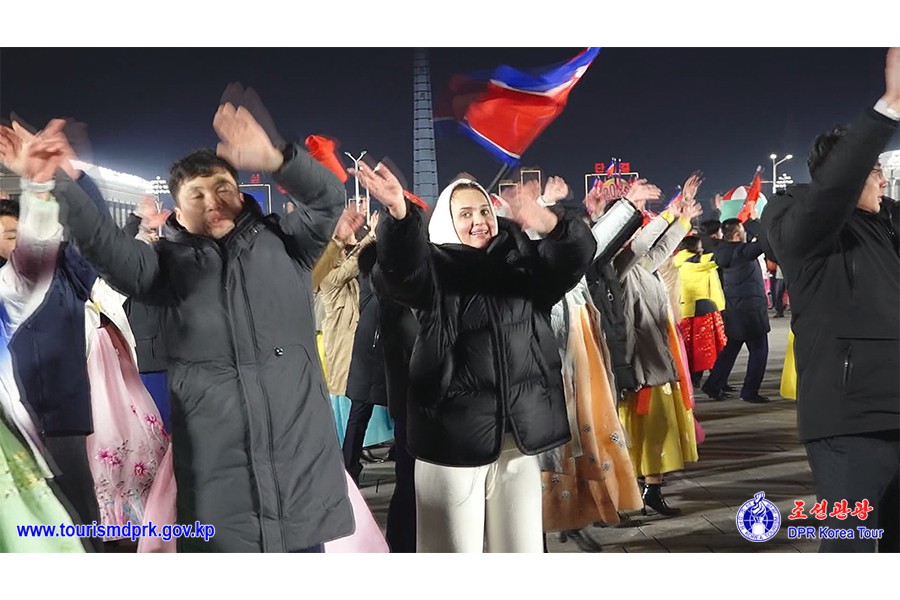 2025年の新春を迎えてロシア第一次観光団が平壌と各地を見学