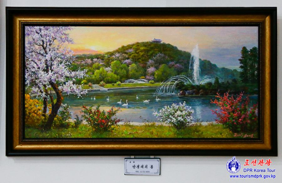 Fine art exhibition for aged artists held in celebration of the 113th birth anniversary of President Kim Il Sung