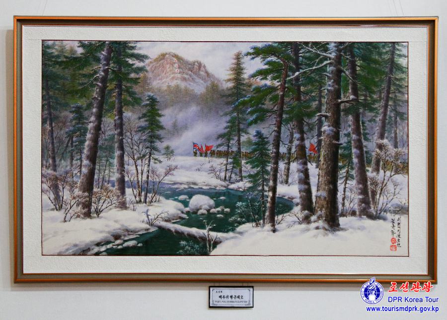 Fine art exhibition for aged artists held in celebration of the 113th birth anniversary of President Kim Il Sung