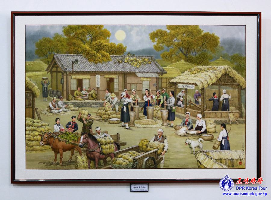 Fine art exhibition for aged artists held in celebration of the 113th birth anniversary of President Kim Il Sung