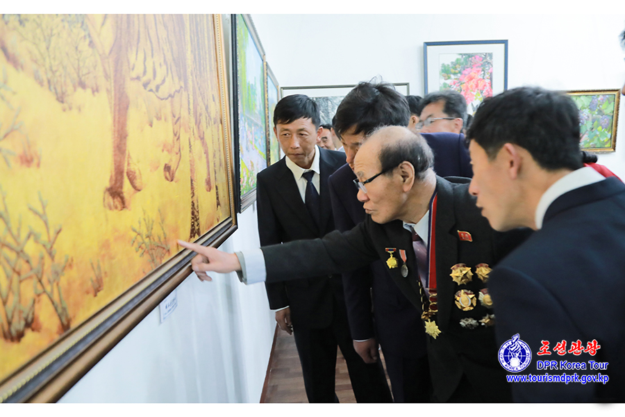 Art exhibition by aged artists