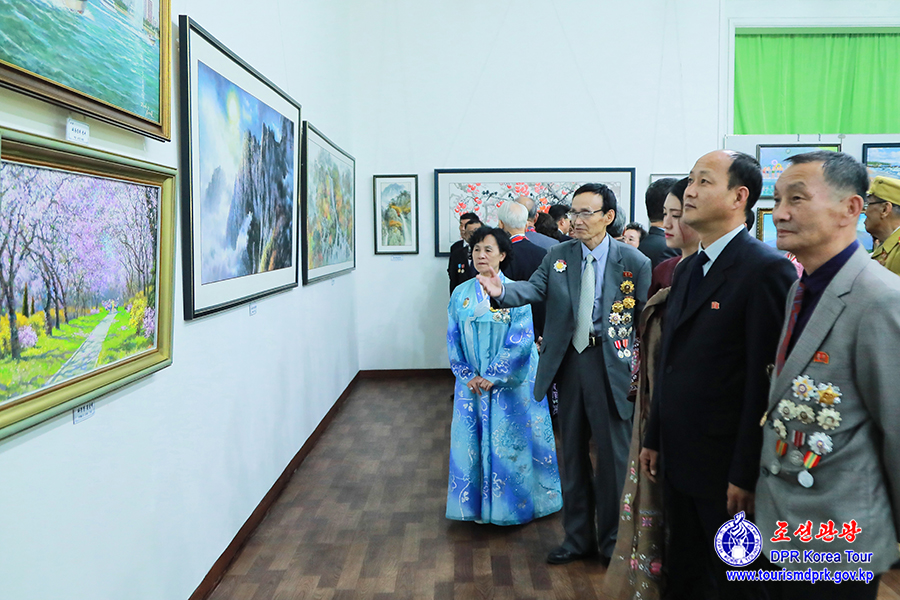 Art exhibition by aged artists