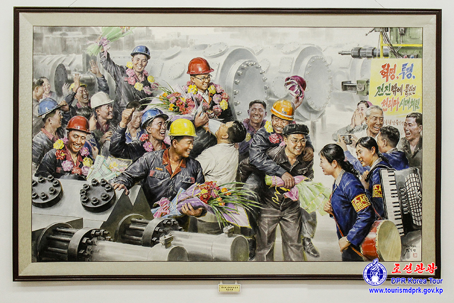 庆祝伟大领袖金日成同志华诞114周年中央美术展