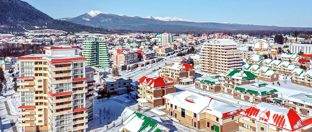 Samjiyon, ciudad moderna urbe montaňosa(1)