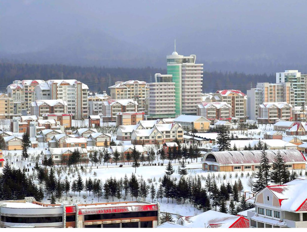 Samjiyon, ciudad moderna urbe montaňosa(1)
