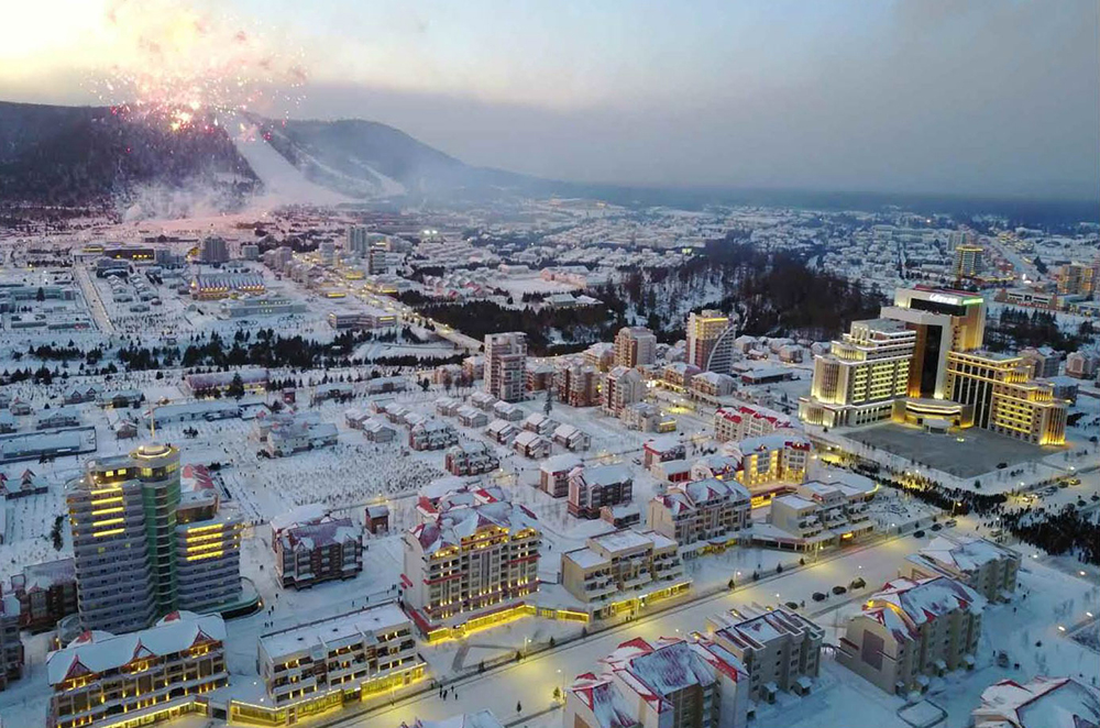 Samjiyon, ciudad moderna urbe montaňosa(1)
