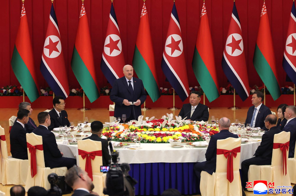 白俄罗斯共和国总统欢迎宴会举行