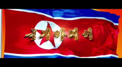 Con la bandera nacional