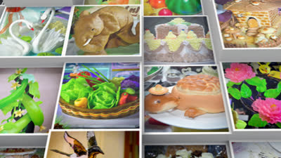 V Exhibición de esculturas de caramelo y galleta
