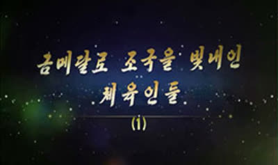 금메달로 조국을 빛내인 체육인들 (1)